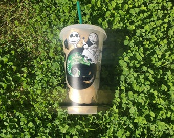 Jack & Sally cold cup tumbler