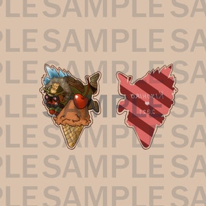 Icecream Bloodhound Keychain