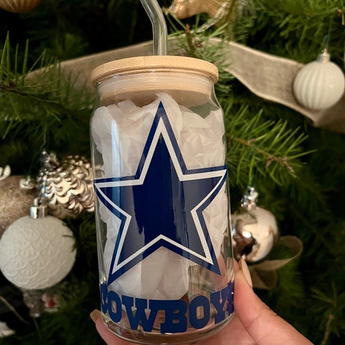 Dallas Cowboys Lid & Straw 16oz Cup Gift Ideas Cups Etsy