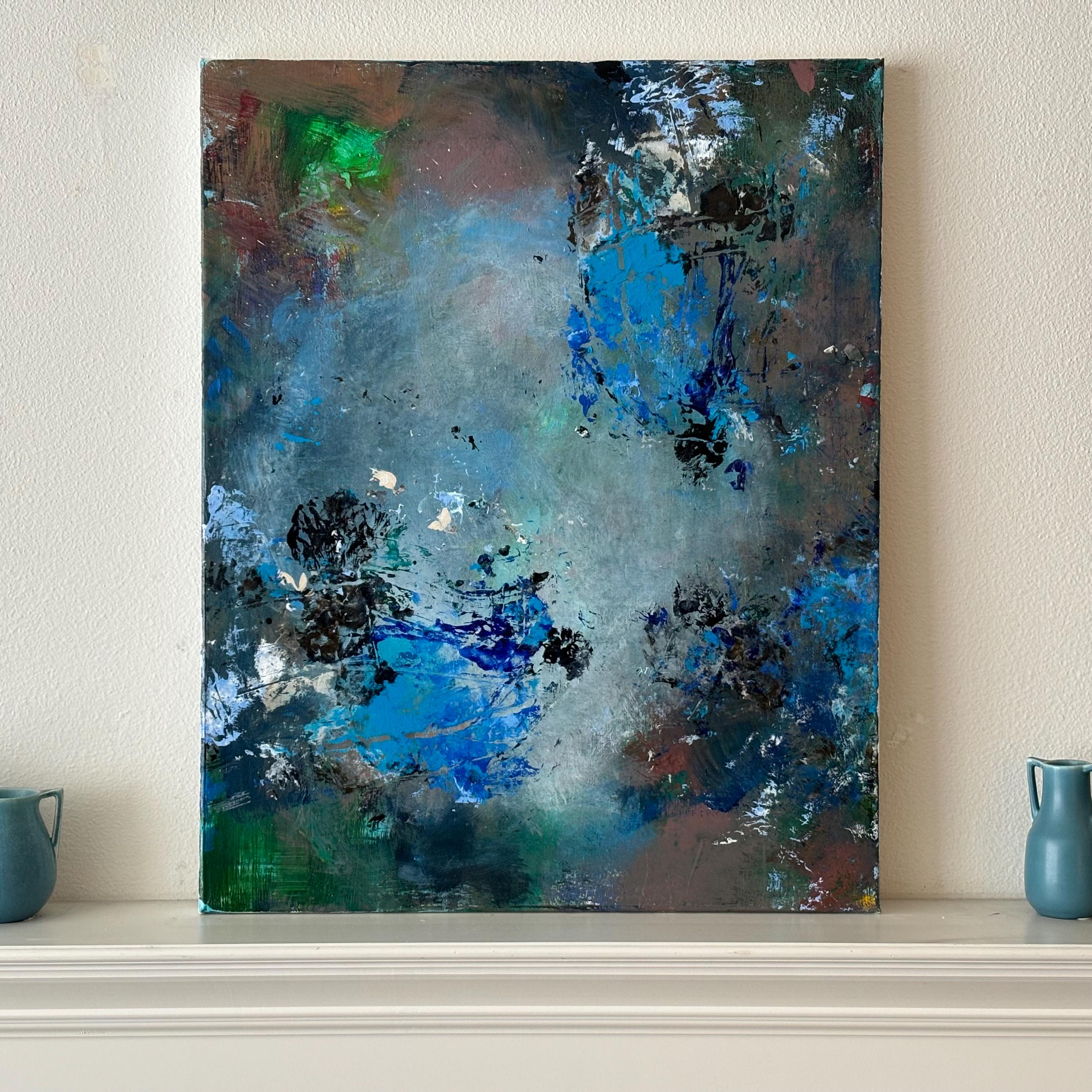 深淵からの上昇 抽象テクスチャ絵画 24インチ×30インチ キャンバス
