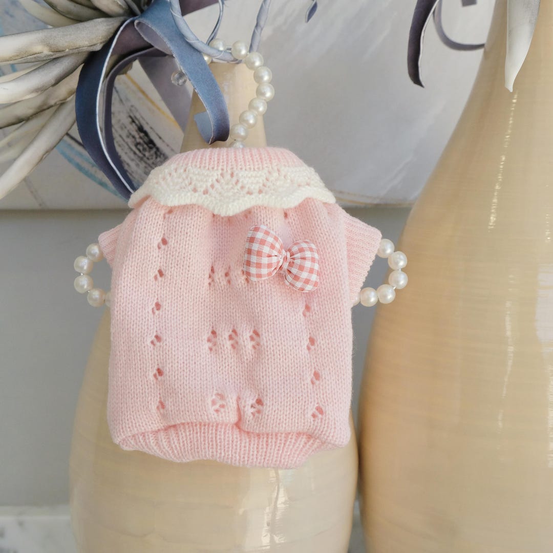 SMALL DOG - Baby Pink Doggy Sweater
