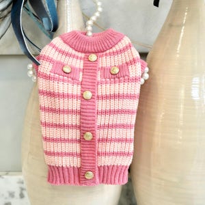 Pink suits dog sweater,pink dog sweater.pet clothing.cat sweater.gift.