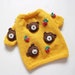 bear sweater,dog clothes,pet clothes,dog sweater,Puppy Clothing,soft sweaters for dog. 