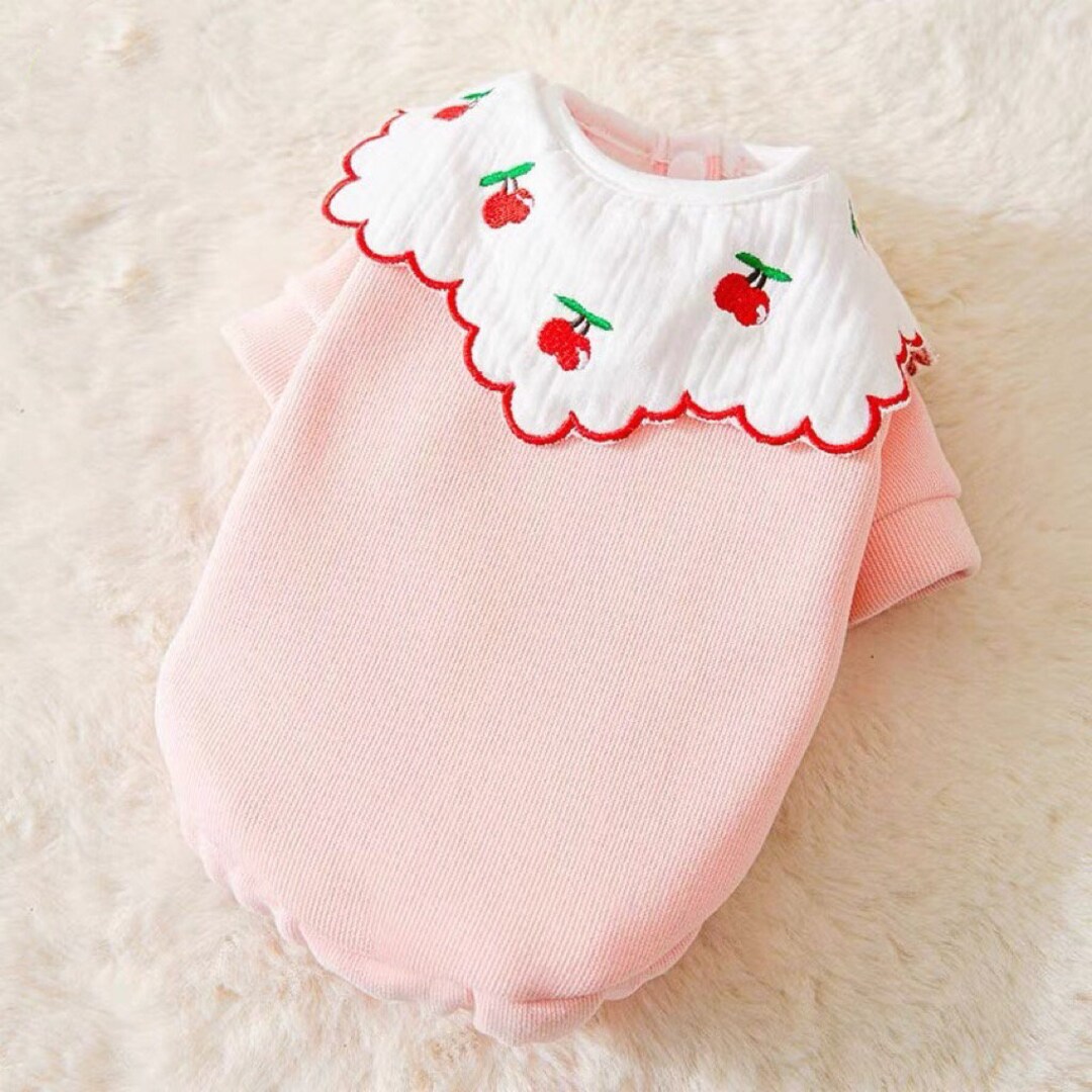 Pink Dog Jacket Dog Clothes Cherry Pet Clothes.gift for Pet. Etsy