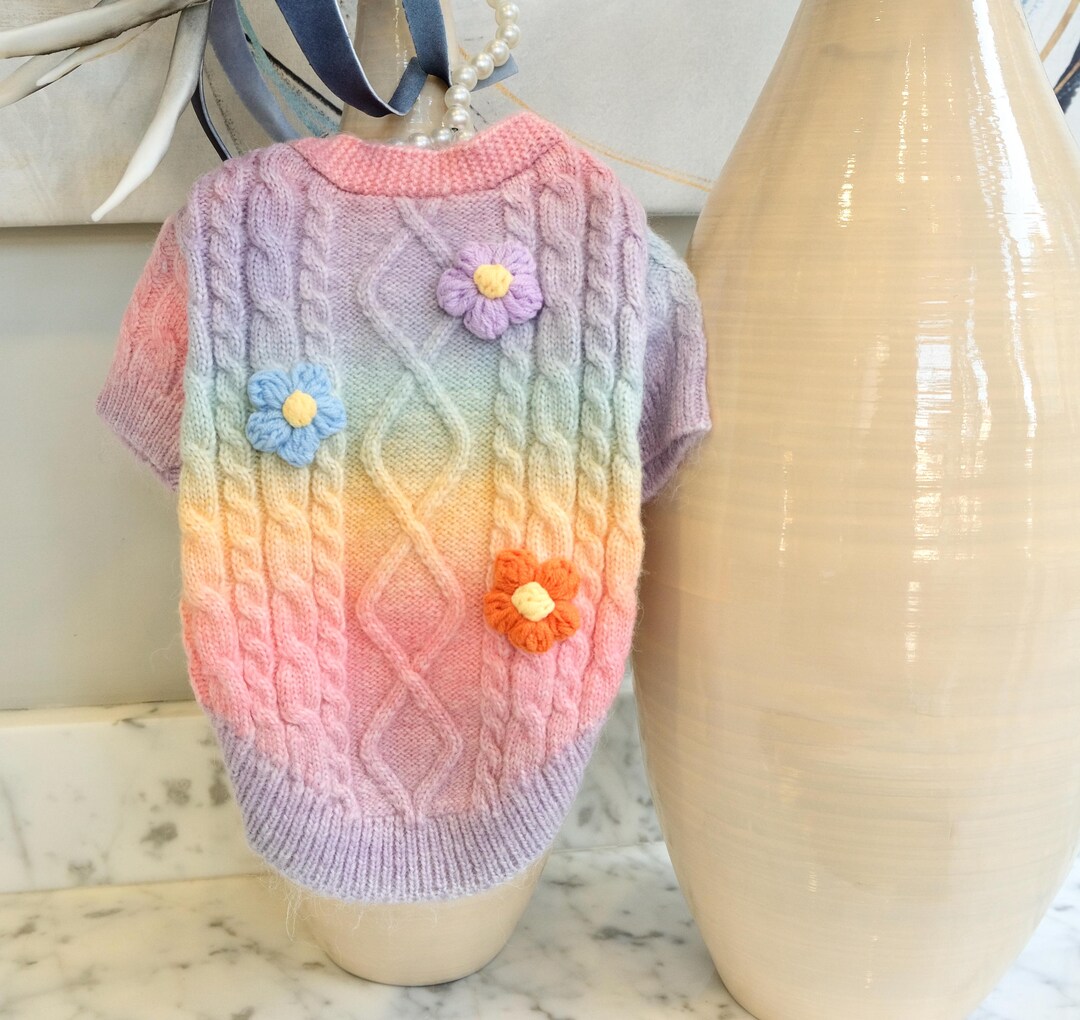 Rainbow Dog Sweater main image 1