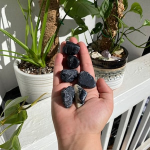 Black Tourmaline (tumbled) | Ethically Sourced Crystals | Polished Tourmaline | Crystals and Stones | Tourmaline | Healing Crystals | 1 pc |