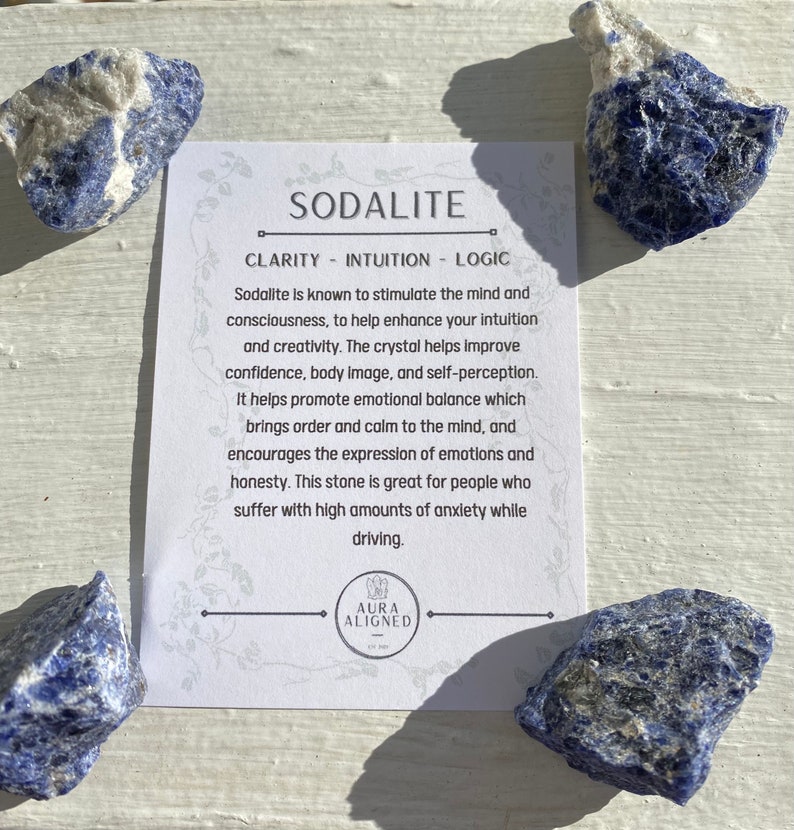 Sodalite raw Ethically Sourced Crystal Blue Crystal Etsy