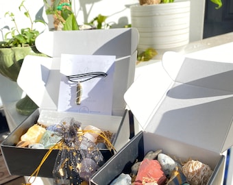 Mystery Crystal Bundles, Intuitively Chosen Randomized Crystal Box, Mystery Gemstone Set, Ethically Sourced Crystal Mystery Box