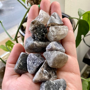 Smoky Quartz Crystal, Raw (semi-tumbled) Quartz Stone, Ethically Sourced Crystals, Rough Smoky Quartz Healing Crystal, 1pc, Gemstone