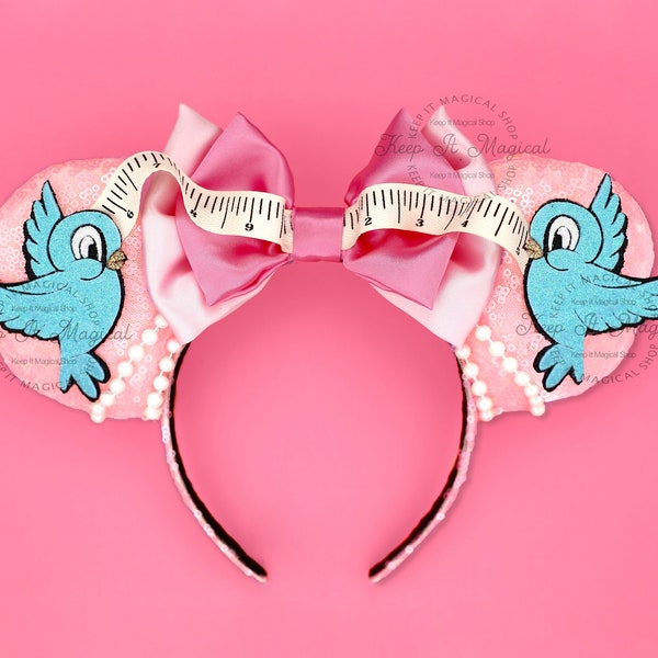 Cinderella Ears Cinderella Minnie Mouse Ears Cinderella Birds Ears Princess Cinderella Mickey Ears Cinderella Dress Pink Ears Princess Ears