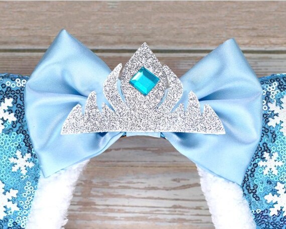 Elsa Minnie Mouse Ears Princess Elsa Minnie Ears Ice Frozen  display picture 3