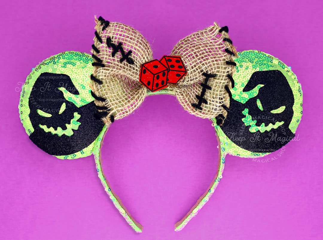 Oogie Boogie Ears Halloween Mickey Ears Oogie Headband Villian Mickey