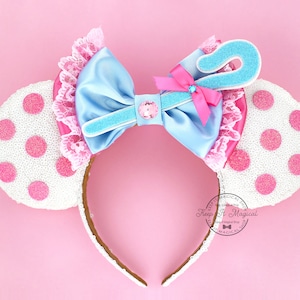 Bo Peep Minnie Ears Bo Peep Minnie Mouse Ears Bo peep ears Bo Peep Mouse Ears Bo Peep Mickey ears Headband Character Mouse Ears Doll Ears