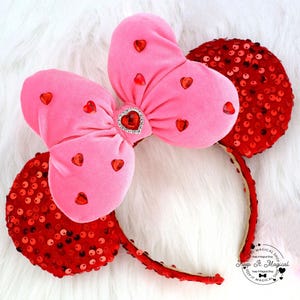 Sequin Hearts Ears - Etsy display picture 2
