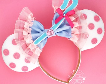 Orejas de Minnie de Bo Peep Orejas de Minnie Mouse de Bo Peep Orejas de Bo Peep Orejas de Mickey de Bo Peep Diadema Orejas de ratón de personaje Orejas de muñeca