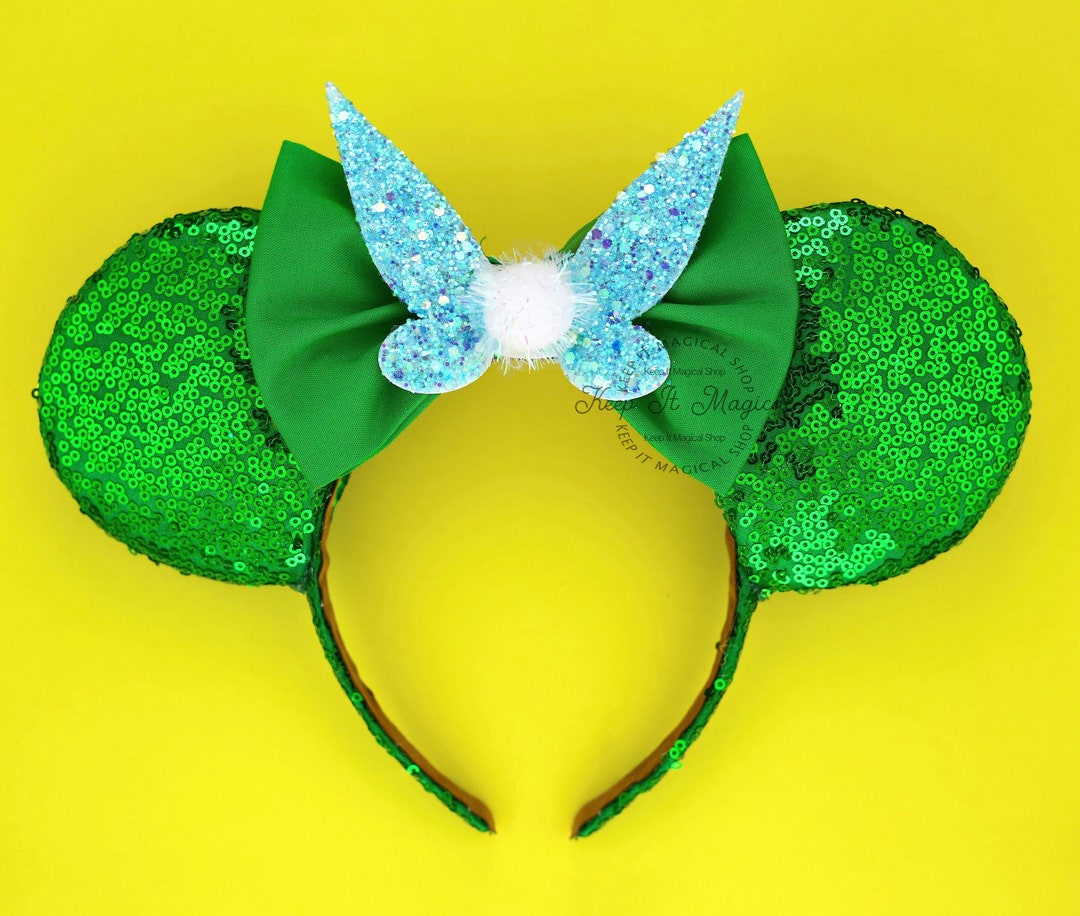 Tinkerbell Minnie Ears Tinker Bell Mickey Mouse Ears Fairy Etsy