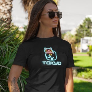 Tokyo Shirt, Maneki-Neko Lucky Cat Shirt, Japan Shirt