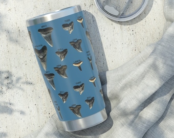 Shark Tooth Identification 20oz Tumbler - Shark Teeth