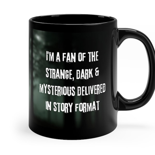 Murder Crime Podcast Coffee Mug, Strange Dark and Mysterious, Mr Ballen, Murder Podcast Mug