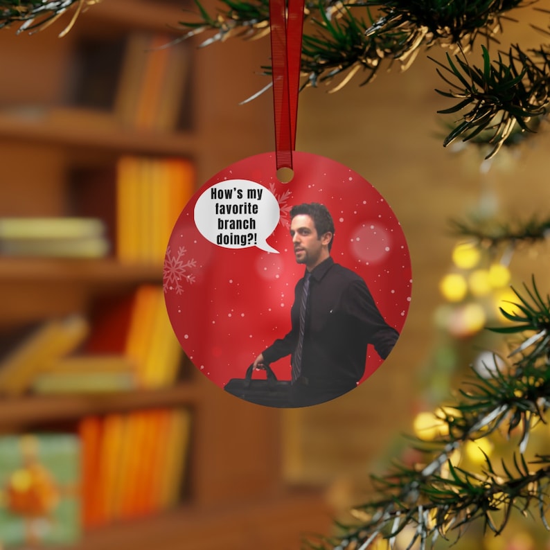 Favorite Branch The Office Christmas, How's My Favorite Branch, Christmas Gift, Metal ...