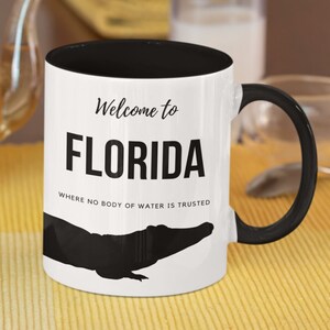 Florida Mug, Florida Alligator, Funny Mug