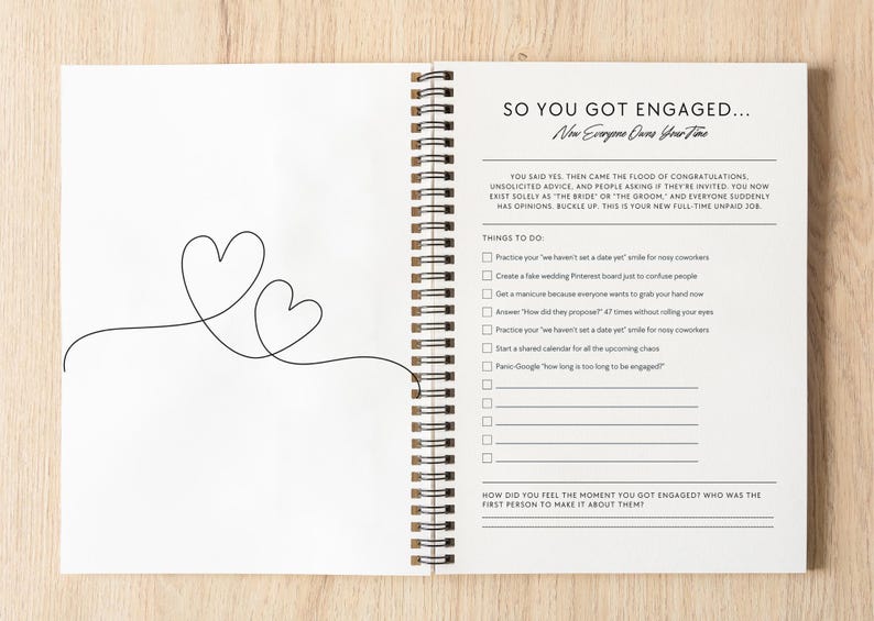 Notebook Engaged The Barely Holding It Together Wedding Planner - Funny Gift for the ...