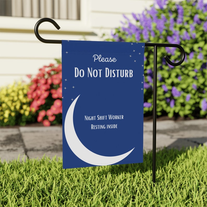 Bitte nicht stören Gartenschild, Nachtschicht Arbeiter schlafend Schild, Krankenschwester Schild Bild 5