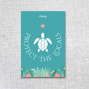 Scuba Dive Logbook for Women, Protect the Locals, Sea Turtle Logbook