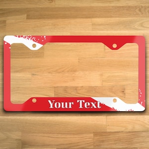 Customizable Metal License Plate Frame for Scuba Divers, Personalized Scuba Gift, Unique Gift Idea for Divers, Diver Down Flag, Scuba Decor