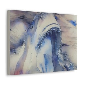 Subliminal Shark Painting - Nautical Wall Decor - Shark Decor
