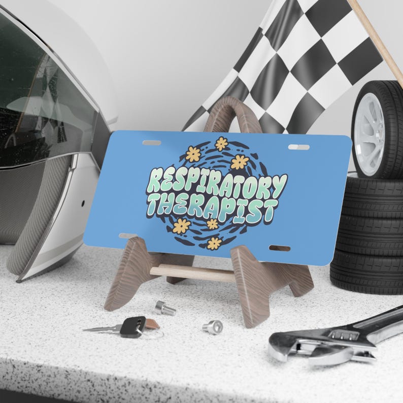Respiratory Therapist Vanity License Plate - Gift for Respiratory Care Week image 4