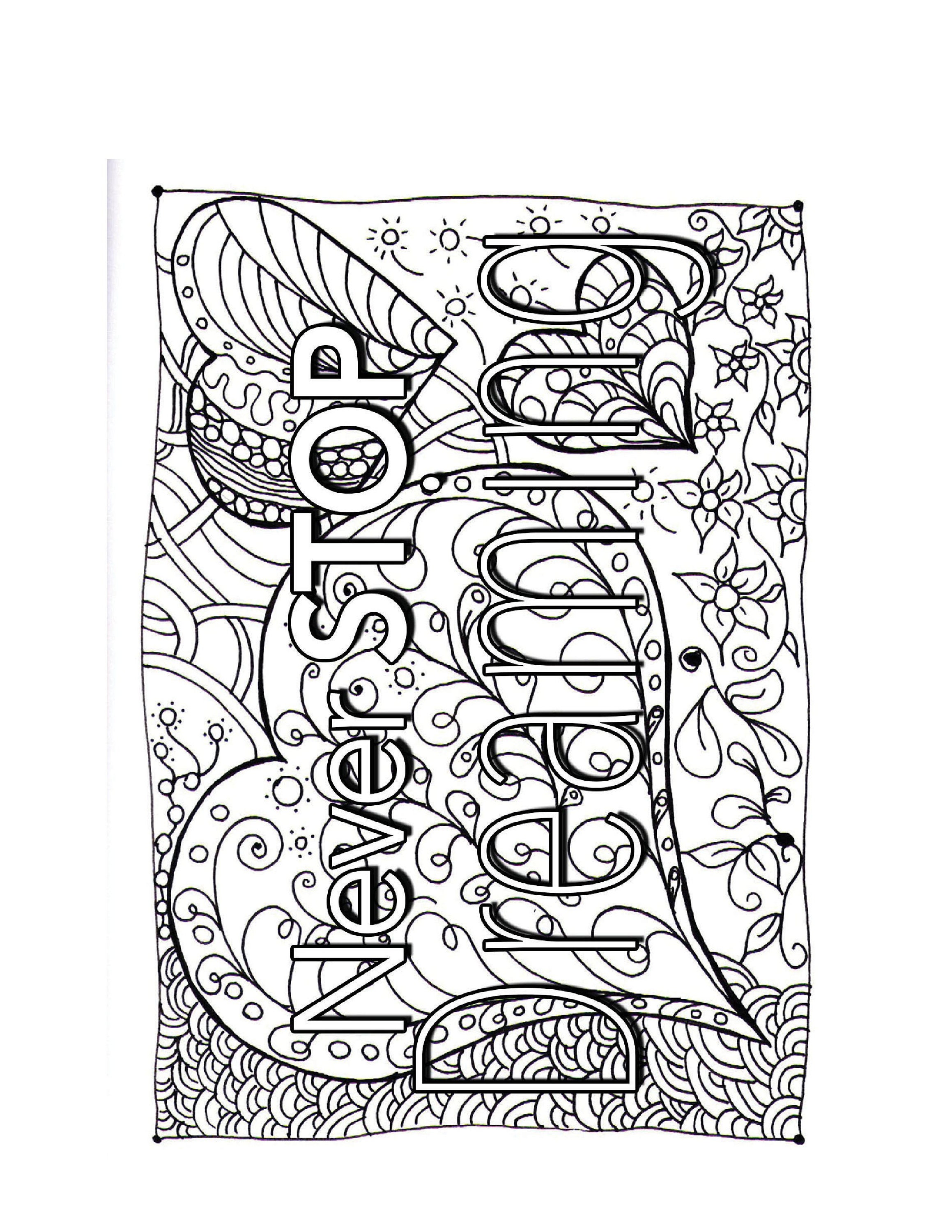 Dreaming Coloring Page | Etsy