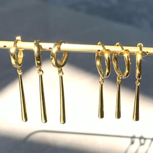 Zoro pendientes 14k oro Zoro cosplay 100% real S925 astilla, no alérgico imagen 1