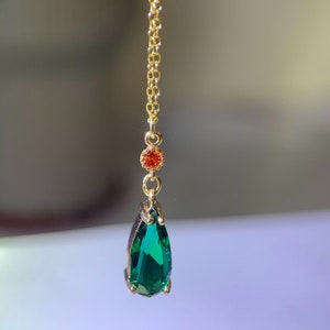 Collier Howl super brillant, argent S925, 100% argent pur green