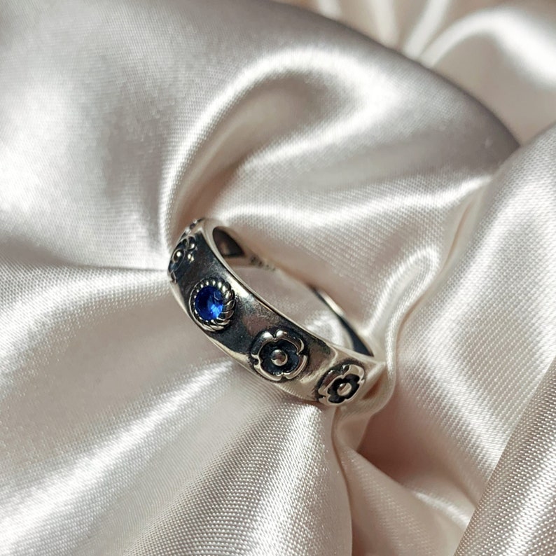 einstellbar Ring heulen Ring Sterling Silber, paar Ring, 100% echtes S925 Silber Bild 1