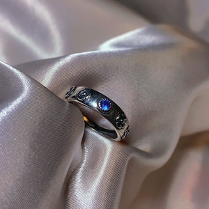 einstellbar Ring heulen Ring Sterling Silber, paar Ring, 100% echtes S925 Silber Bild 2