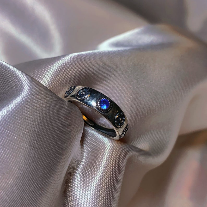 einstellbar Ring heulen Ring Sterling Silber, paar Ring, 100% echtes S925 Silber Bild 2