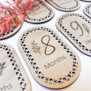 Tarjetas de hitos para bebés, Marcadores de hitos, Marcadores de hitos mensuales para bebés, tarjetas de hitos, placas mensuales, conjunto de hitos