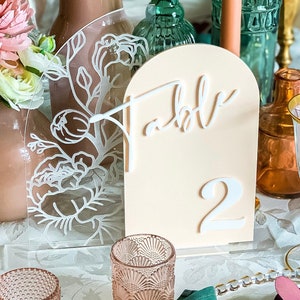 Floral Arch Table Numbers, wedding table numbers, table setting, table decor, event decor, event table numbers
