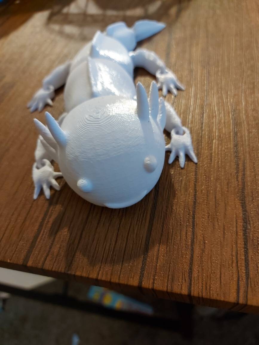 Articulating Axolotl Fidget Toy and Key Ring. Etsy UK