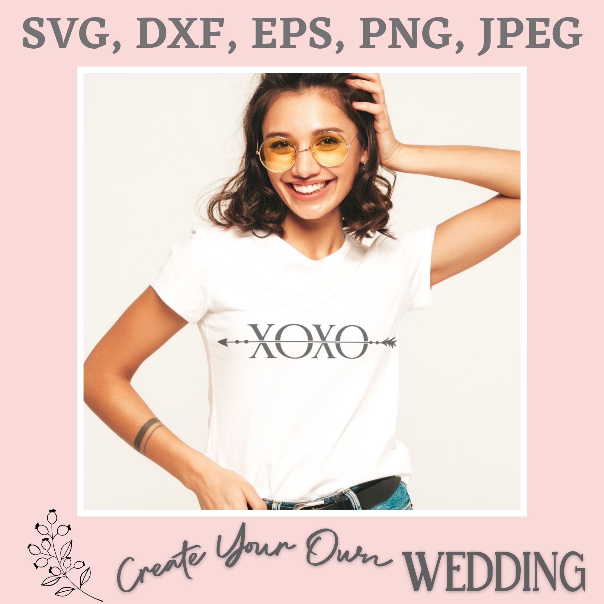 XOXO SVG, Love Svg, Hugs and Kisses Svg, XOXO Cut File, Couple Love Svg ...