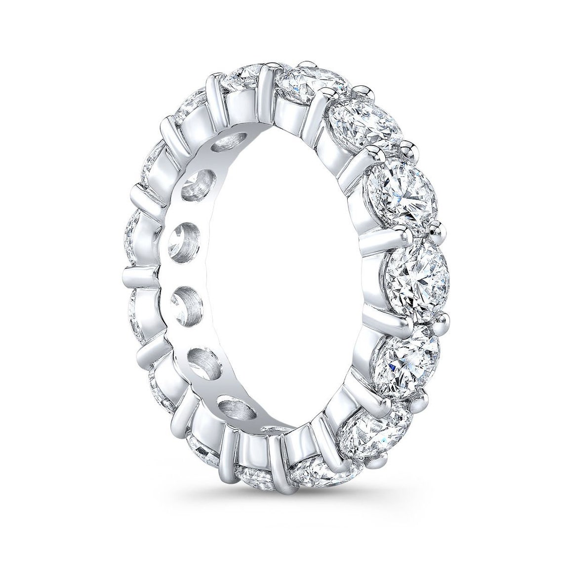 Unique 5ct Engagement Ring Moissanite Wedding Ring Full Etsy