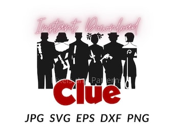 Clue Silhouette Digital Download