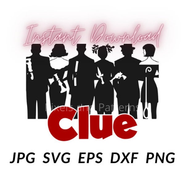 Clue Silhouette Digital Download