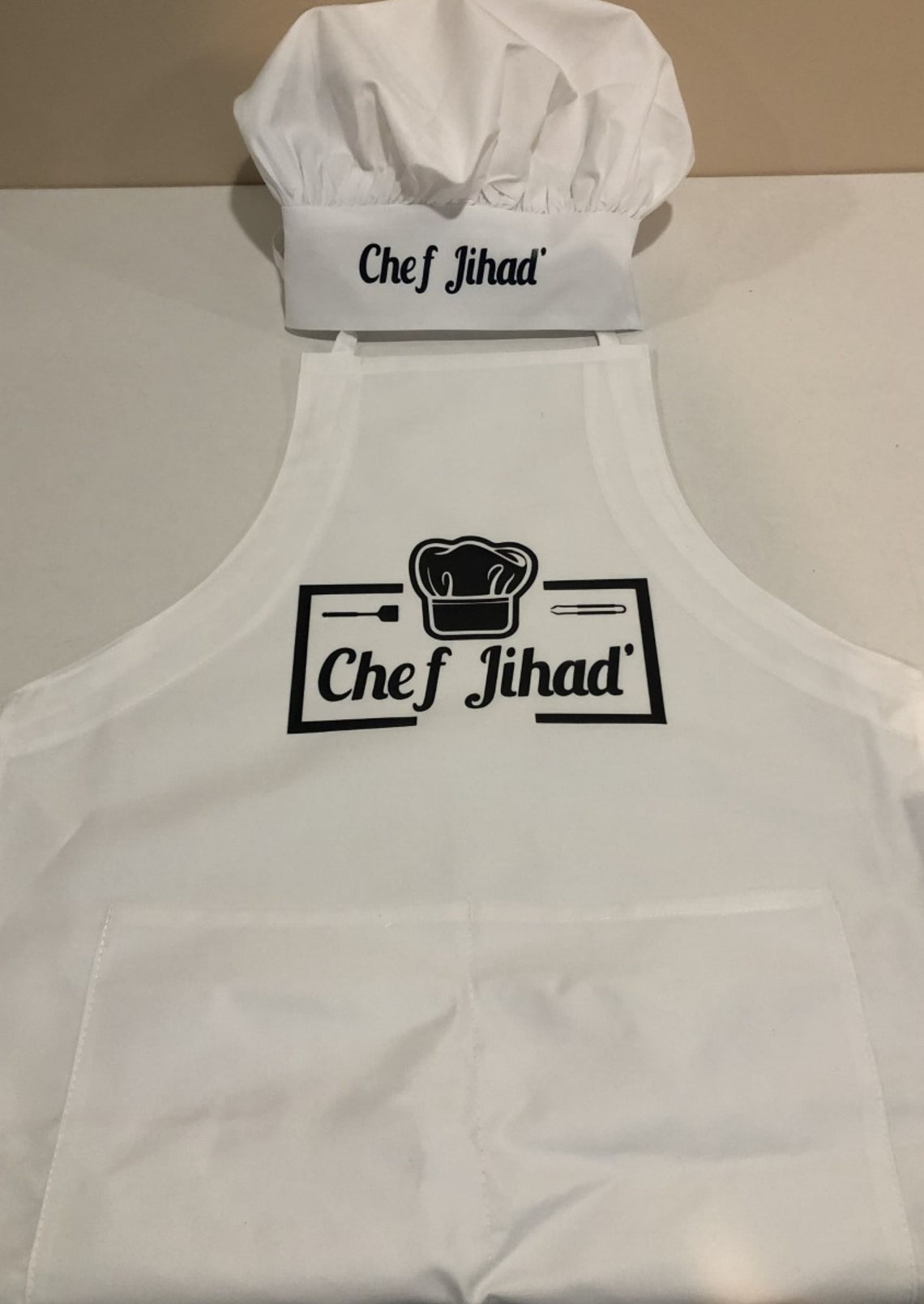 Personalized Chef Hat and Apron Set Etsy
