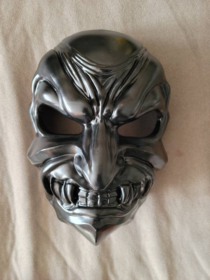 Kitsune Oni Mask Etsy