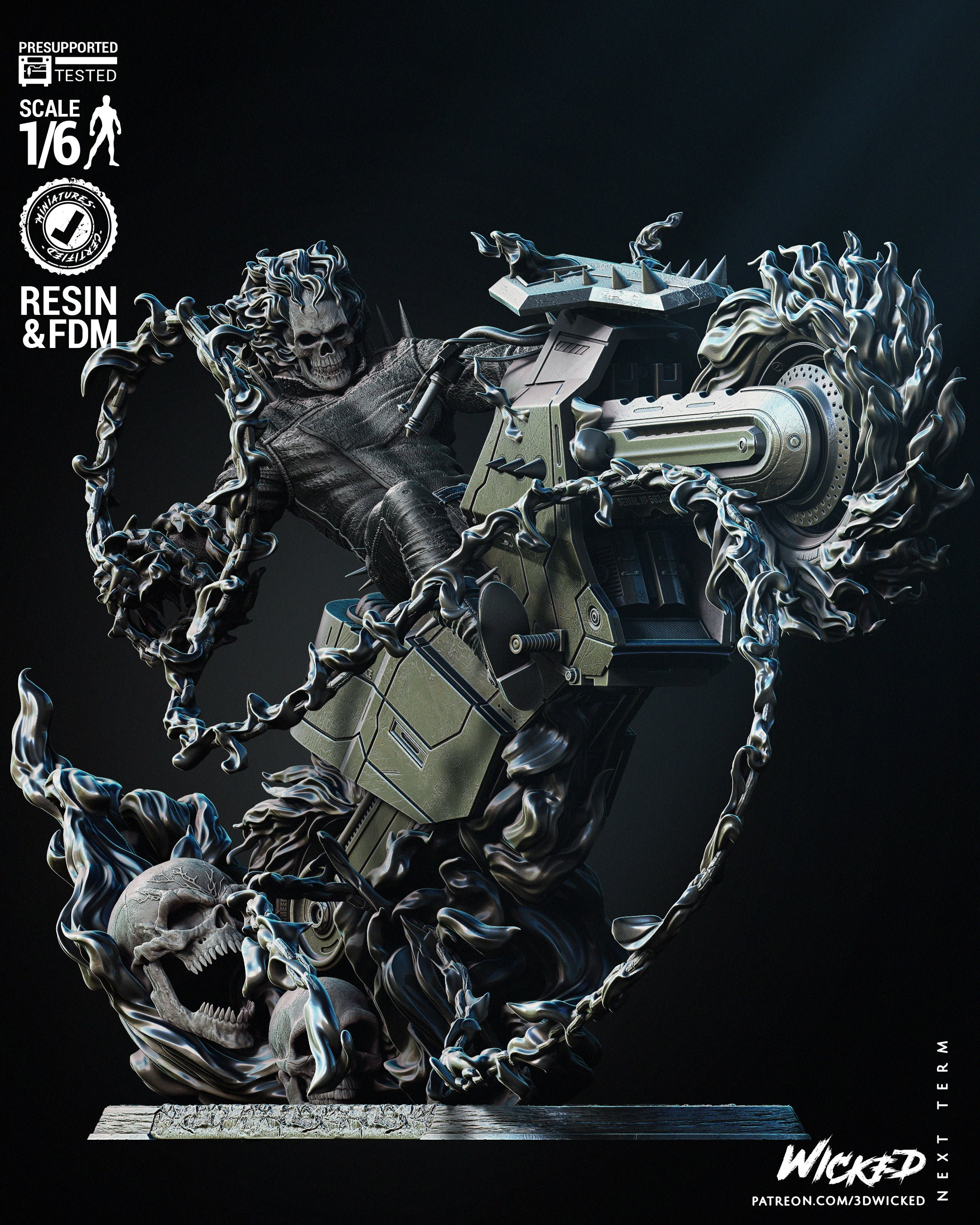 Danny Ketch Ghost Rider (fan Art) - 6 or 12 Scale - 3D Print