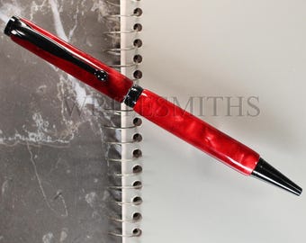 Red Pen, Luxury Pen, Custom Pen, Cross Pen, Refillable Pen, Slimline Pen, Ballpoint Pen