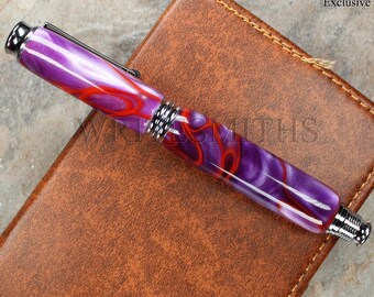 Handmade acrylic postable fountain pen