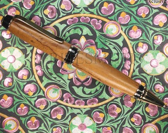 Cigar Pen from teak wood, Twist Pen, Refillable Pen, Custom Pen, Handmade Pen, Parker Pen, Cigar Ballpoint Pen